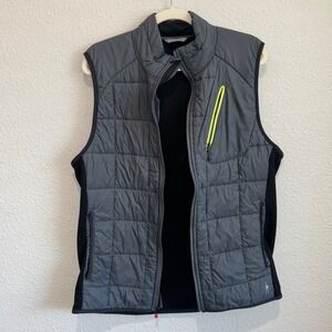 Smartwool Vest Mens Grey Corbet 120 Quilted Wool Insulated Zip Large Gorpcore
